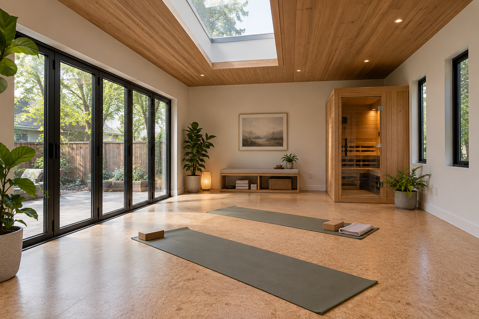 Yoga & Wellness Studio garage conversion example