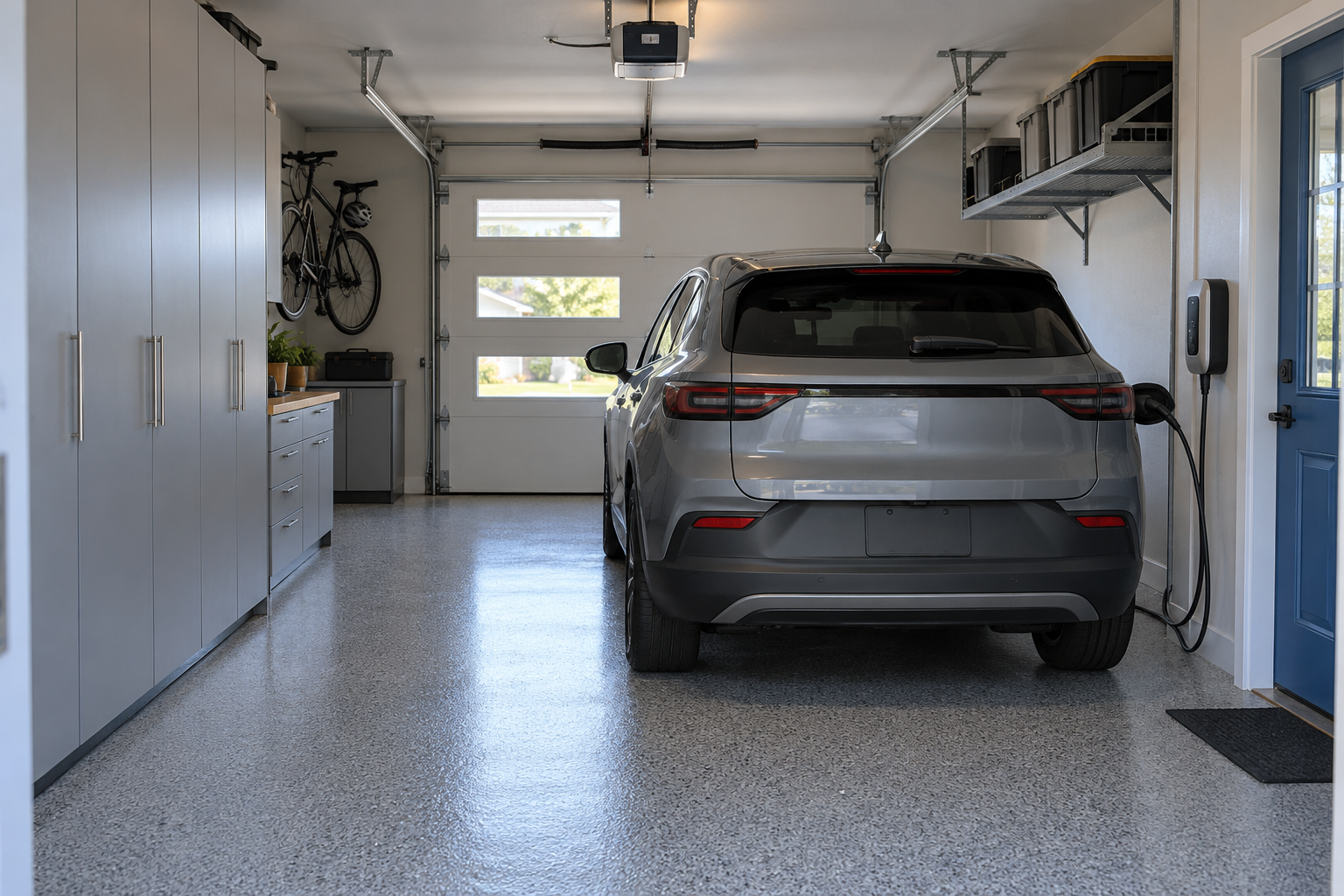 EV Charging & Smart Storage Garage garage conversion example
