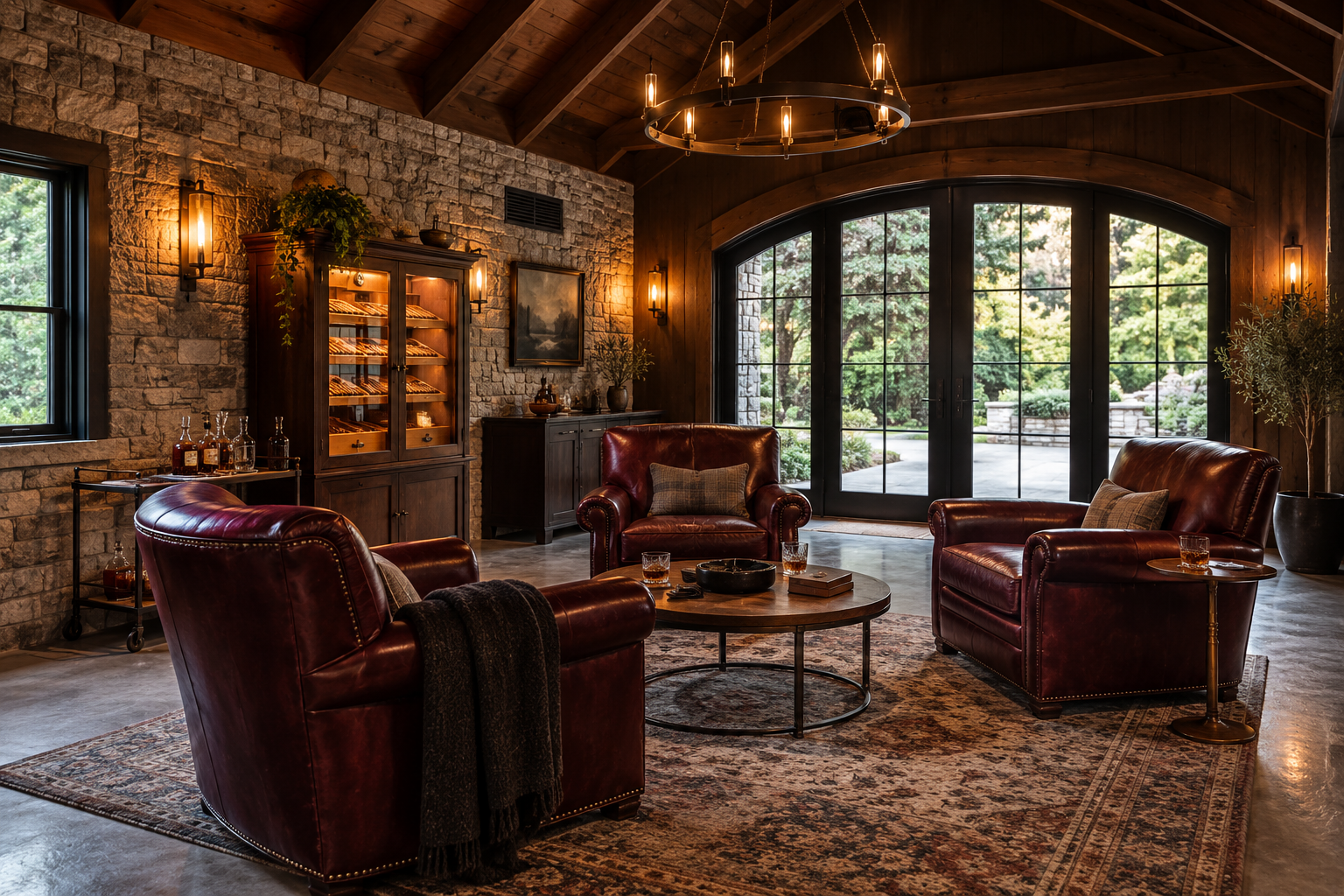 Cigar Lounge garage conversion example